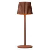 Lucide JUSTINE - Table lamp Outdoor - LED Dim. - 1x2W 2700K - IP54 - Rust Brown