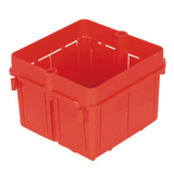 SQUARE FLUSH-MOUNTING BOXES - 2 GANG SECTIONAL - HALOGEN FREE - 70x70x50