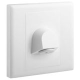 Eloe - 1 gang 20A cable outlet - White