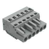 1-conductor female connector CAGE CLAMP® 2.5 mm² gray