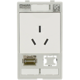 MODLINK MSDD SINGLE COMBI INSERT CHINA 1x RJ45 + 1x data cutout