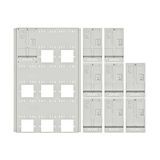 Set Meter box insert 3-rows, 9 meter boards/24 Modul heights