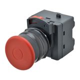 Emergency stop switch, Push-in, non-illuminated, 40 mm dia, push-lock/