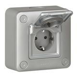 Flush mounting metal socket Green'up Access - IP 55-IK 10 - German std
