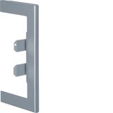 Wall cover plate for BR/A 68x130mm lid 80mm of sheet steel alu finish