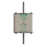 Fuse-link, low voltage, 500 A, AC 500 V, NH3, aM, IEC, dual indicator