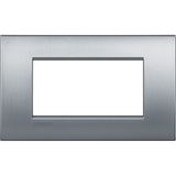 LL - cover plate 4P brushed chrome