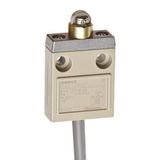 Compact enclosed limit switch, roller plunger, 4 A 30 VDC, 5m VCTF oil