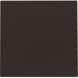 Splashproof blind plate, dark brown coated