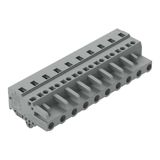 1-conductor female connector CAGE CLAMP® 2.5 mm² gray