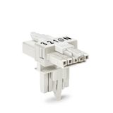 T-distribution connector 5-pole Cod. A white