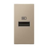 Arteor 1 module USB single port type A - 3A- 15W - Champagne