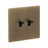 67302 Art d'Arnould universe Epure double two-way switch or switch - bronze