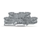 Double-deck terminal block 4-conductor through terminal block for DIN-