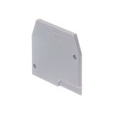 END SECTIONS BEIGE, SNAP ON THE OPEN SIDE, DIN RAIL MOUNT