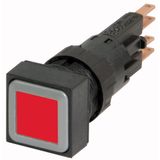 Illuminated pushbutton actuator, red, momentary, +filament lamp 24V