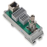 Interface module RJ-45 with power jumper contacts