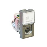 Arteor™ - RJ45 socket - category 6A STP - 1 module - Magnesium