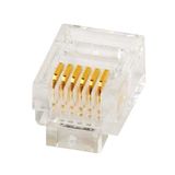 RJ11 Plug for crimping, unshielded 6/6, Telephony