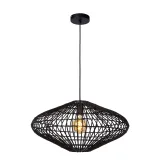 Lucide MAGALI - Pendant light - Ø 56 cm - 1xE27 - Black