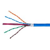 U/UTP Cable Cat.6a, 4x2xAWG23/1, 500MHz, LS0H, Eca, blue