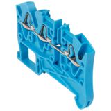 Terminal block Viking 3 - spring - 1 connect - 3 wires - pitch 5 - blue