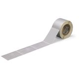 Labels for TP printers permanent adhesive silver-colored