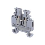 TERMINAL BLOCK, DR1.5/4, 4MM SPACING, SCREW CLAMP, MINIBLOCKS, GREY