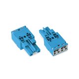 Socket 2-pole Cod. I blue