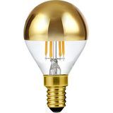LED E14 Fila Ball Top Mirror G45x75 230V 250Lm 4W 925 AC Gold Dim