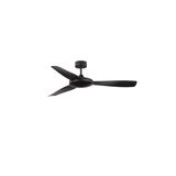 Fan Black Aluminium Black ABS D: 132 cm  H: 43 cm 6 Speed  Remote, 54’’ Blade DC 38W,AC220-240V 5250CFM 220RPM,4.7Kg Summer/Winter Function,Remote Control,2 Years Light & control   10 Years motor, Class I