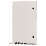 Section wide door, closed, HxW=700x425mm, IP55, grey