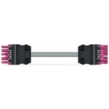 pre-assembled interconnecting cable Eca Socket/plug pink