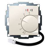 UP controller 5-30C with limiter function. 10-40C, RAL1013 glossy 55x55, AC 230V, 16 A 1 NO contact, PWM / 2 point control, switch, TA, display, sensor