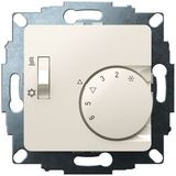 UP room controller, RAL1013 glossy 50x50, 5-30C, AC 230V, 1CO, 10A/5A, heating/cooling switch