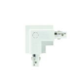 SPS Recessed connector L right, white  SPECTRUM