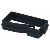 Cable routing shackle of plastic 75x35mm, black