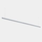 Lineal lighting system Infinite Slim Continuidad Pendant 2800mm 71.4 4000K CRI 90 ON-OFF Brushed anodise IP40 7760lm