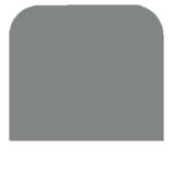 Partition plate (terminal), Intermediate plate, 50 mm x 44 mm, grey