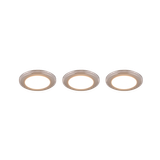 Argus LED recessed spotlight chrome 3-pack RGB