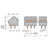 PCB terminal block 2.5 mm² Pin spacing 5/5.08 mm gray