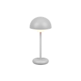 Elliot LED table lamp grey rechargeable