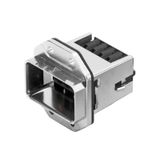 Power plug-in connector (industrial ethernet), Colour: Silver grey, IP