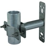 Wall mounting bracket StSt f. vertical mounting w. cleat f. pipes D 40