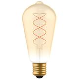 LED Filament Bulb - Classic ST64 E27 4W 250lm 1800K Gold 330°  - Dimmable