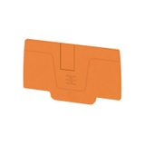 End plate (terminals), 64.93 mm x 2.1 mm, orange