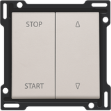 Finishing set for electrically separated roll-down shutter switch, lig