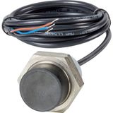 Proximity switch, E57P Performance Short Body Serie, 1 NC, 3-wire, 10 – 48 V DC, M30 x 1.5 mm, Sn= 15 mm, Non-flush, NPN, Stainless steel, 2 m connect