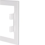 Wall cover plate for BRS 85x130mm lid 80mm of sheet steel in pure whit