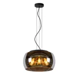 Lucide OLIVIA - Pendant light - Ø 40 cm - 3xE27 - Smoke Grey